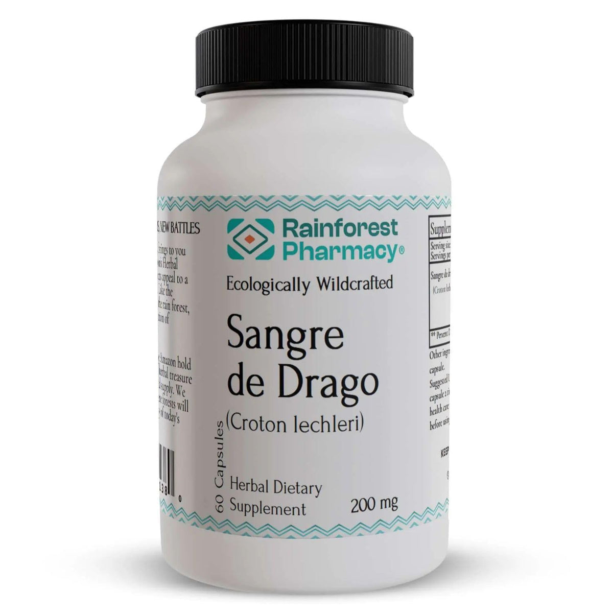 Bottle of Sangre de Drago 60 vegetarian capsules 200 mg