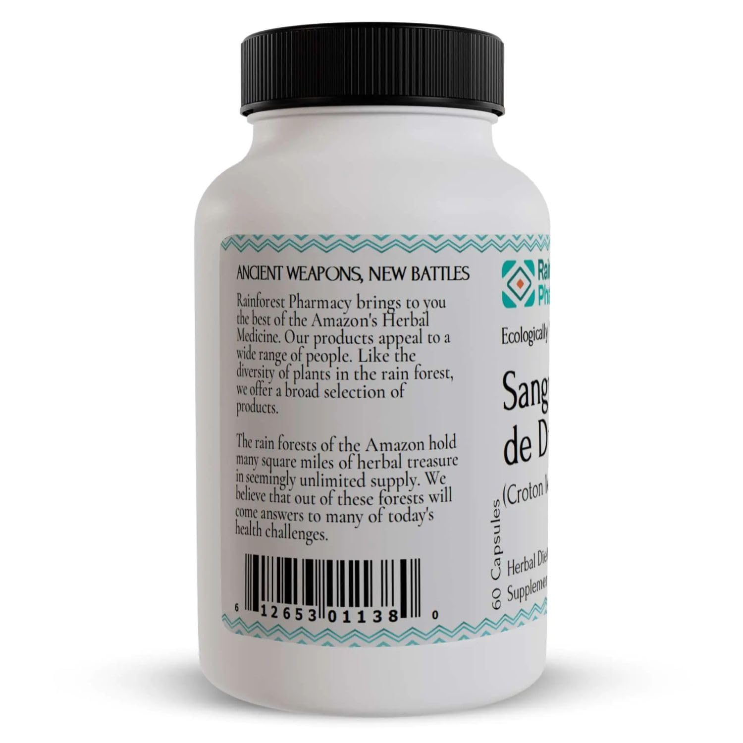 Close-up of Sangre de Drago capsules, 200 mg
