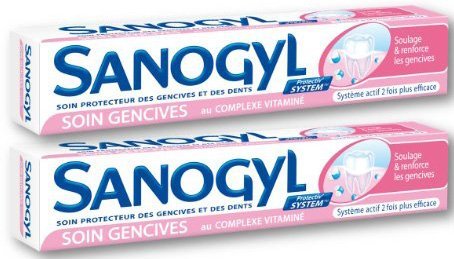 Sanogyl Soin Gencives Toothpaste 2x75ml tubes for irritated gums