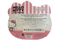 Keroppi, Kuromi, and My Melody toothbrush designs