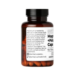 Close-up of capsules for Santa Cruz Paleo Magnesium + Potassium Caps