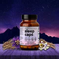 USA-made Sleep Caps with plant-based capsule and clean ingredients