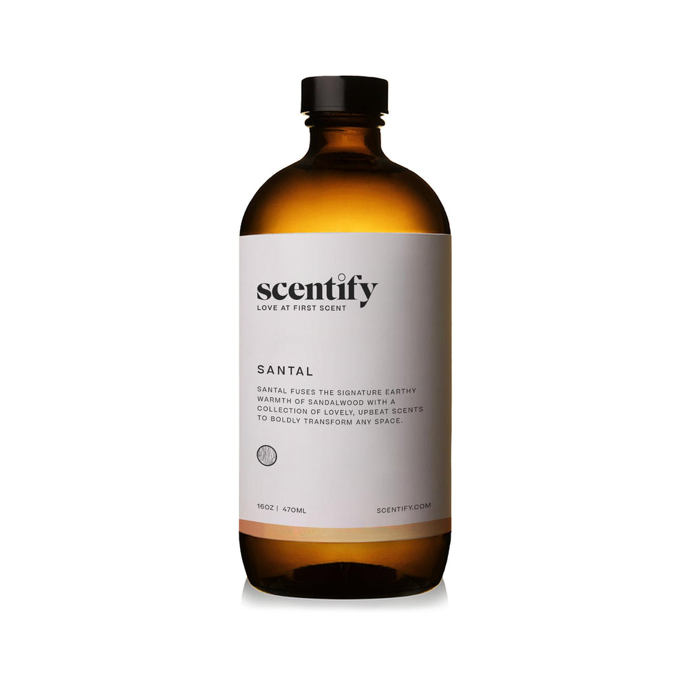 Close-up of cashmere, violet and amber middle notes in Santal diffuser oil