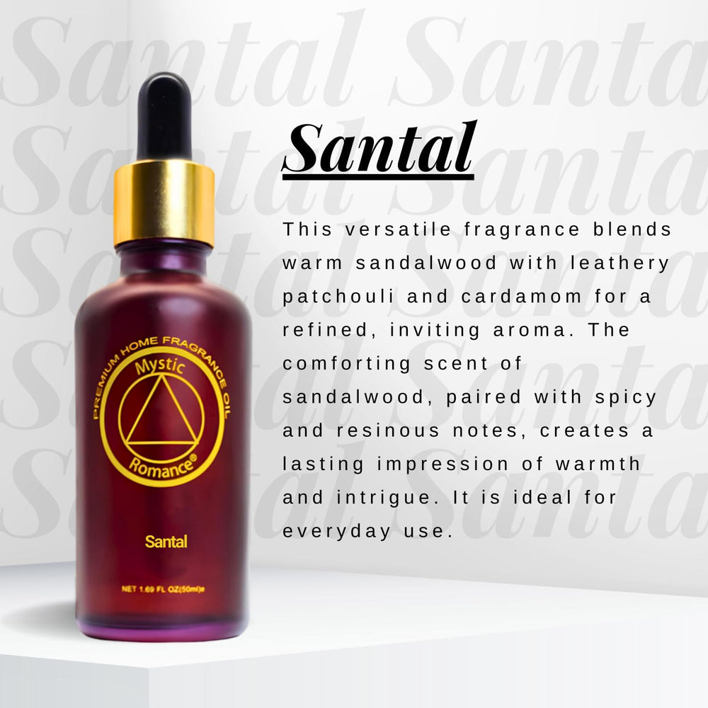 Close-up of cardamom and violet notes in Santal oil