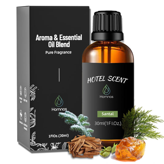 Santal essential oil bottle 30ml with wooden cap