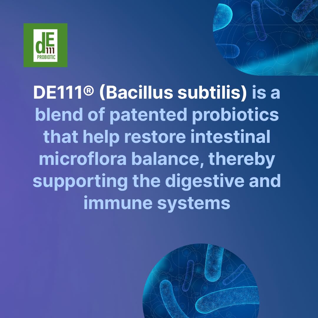 Zylaria® and DE111® icons representing sleep blend and probiotics