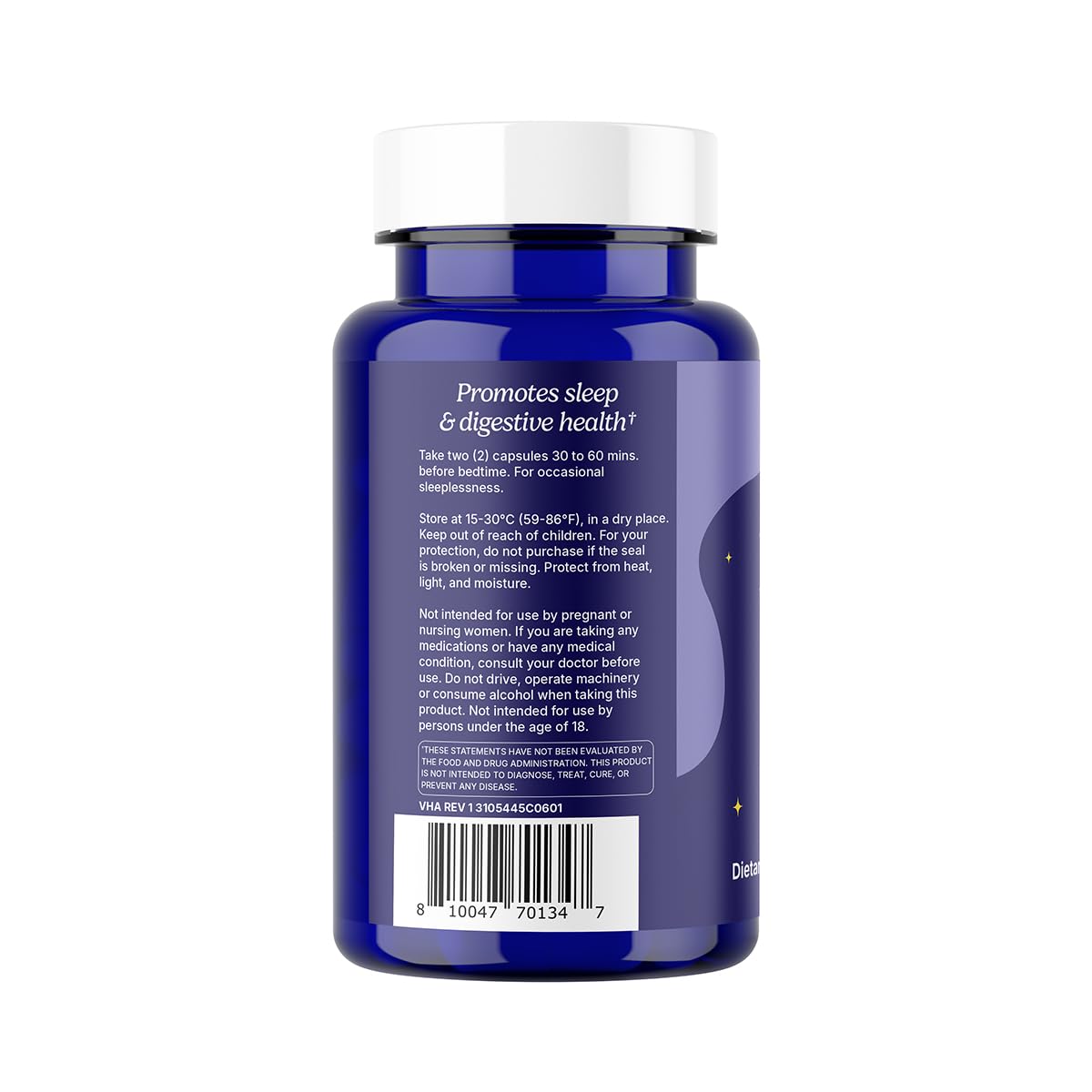 Gluten-free and Non-GMO label for Santo Remedio Buenas Noches