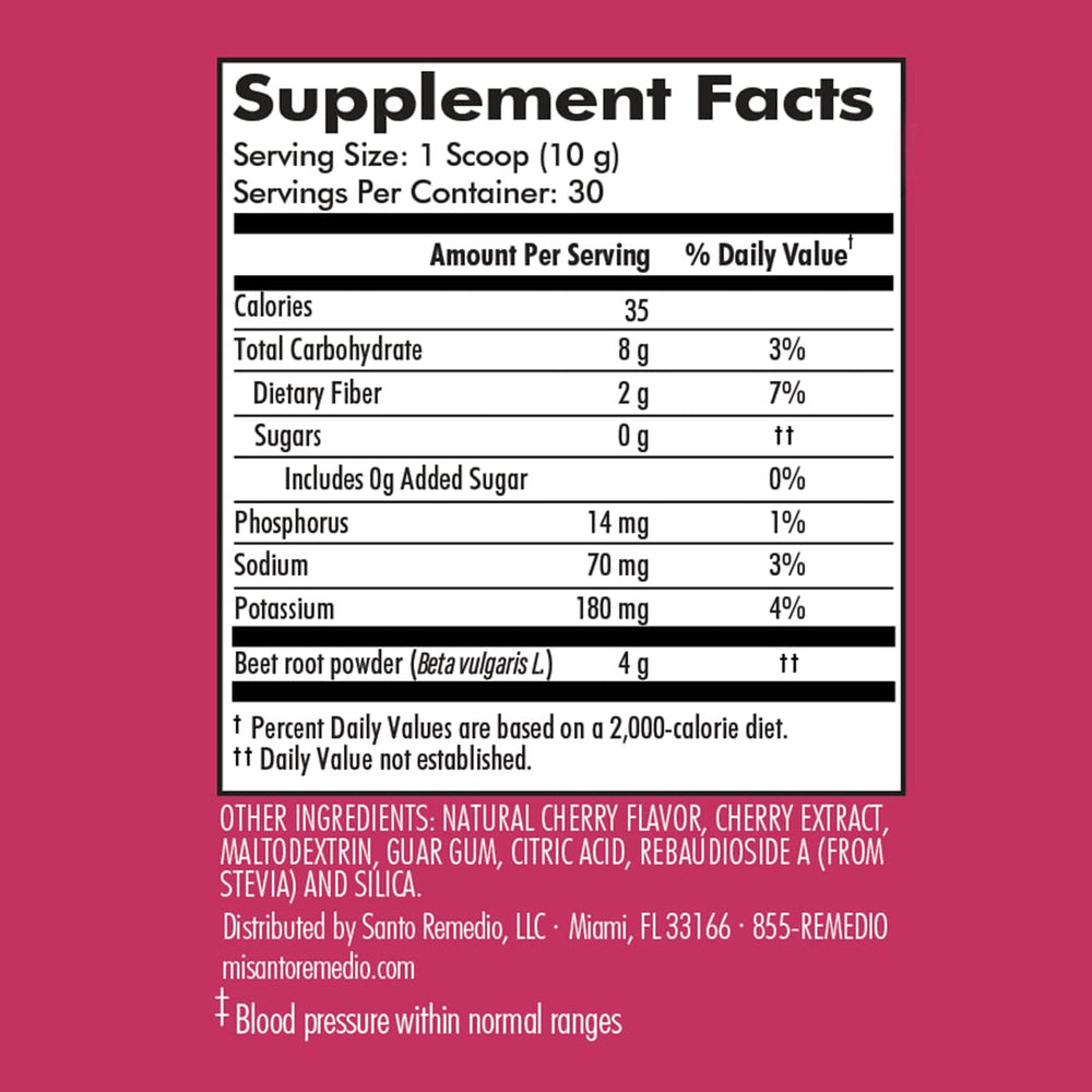 Beetroot extract ingredients used in Circulacion Plus