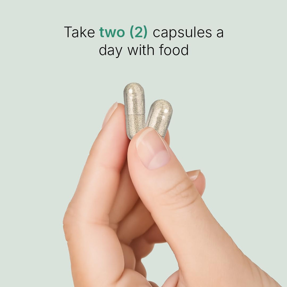 Front view of 120-capsule Santo Remedio Nopal Chia bottle