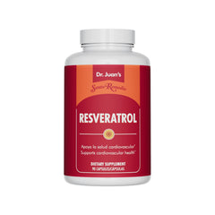 Santo Remedio Resveratrol bottle on white background
