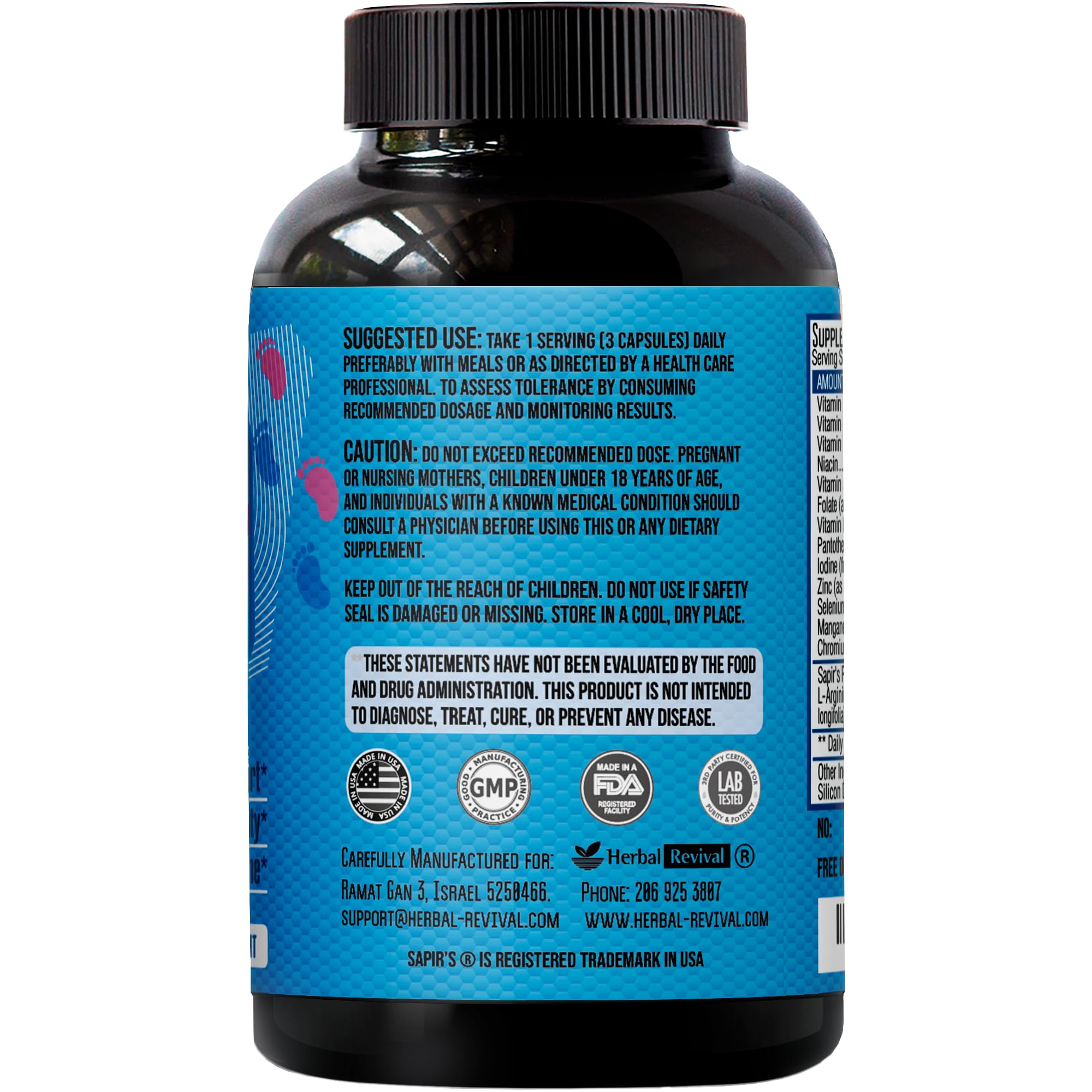 Prenatal vitamins for men supporting partner during pregnancy