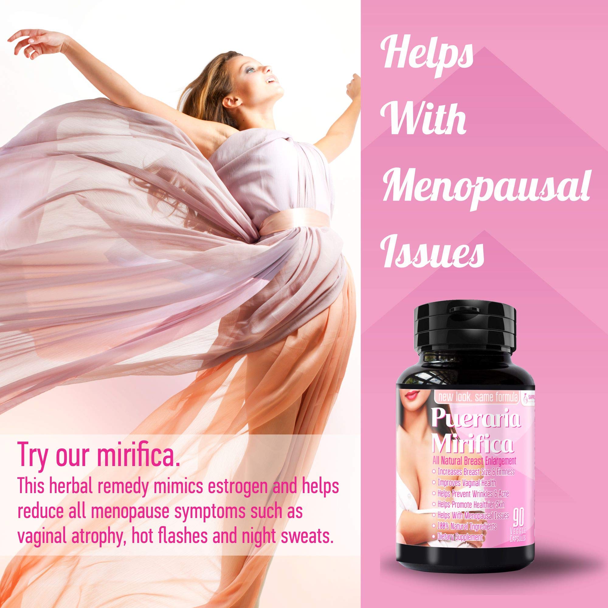 Sapir's Nutrition pueraria-mirifica-packaging-box signals GMP quality for a trusted wellness routine.