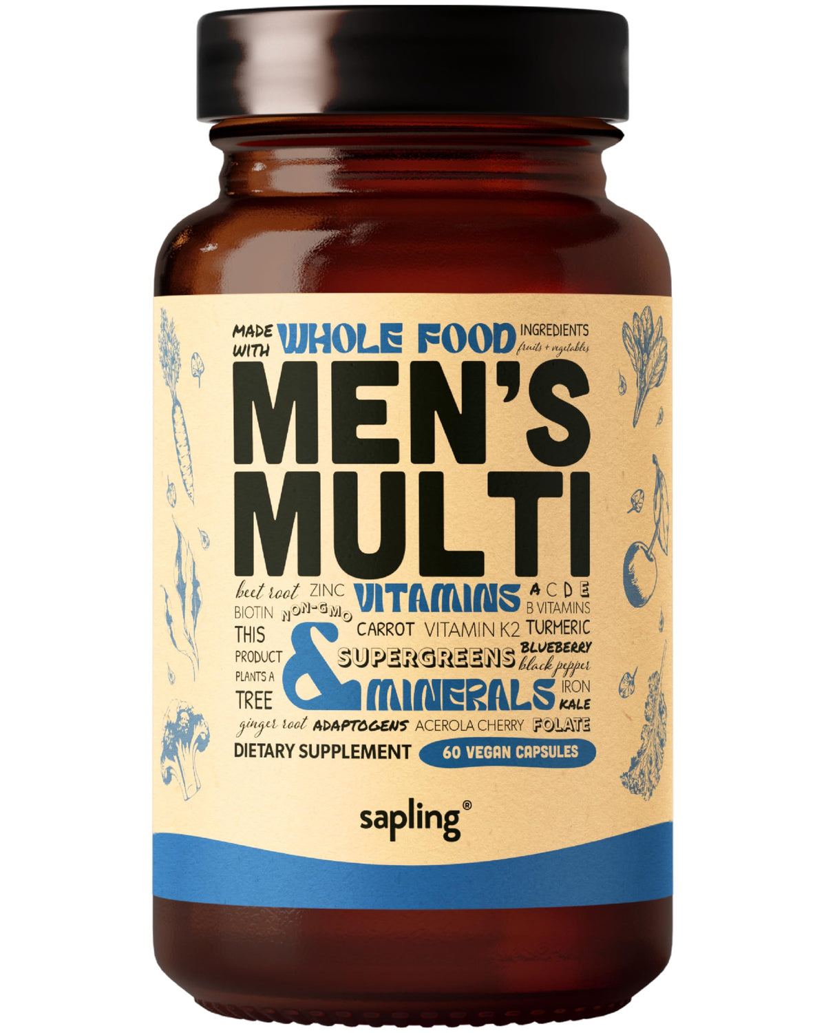 Sapling Men’s Multivitamin front view