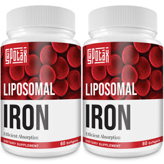 Sapotax Liposomal Fe Iron softgel bottle front for daily wellness