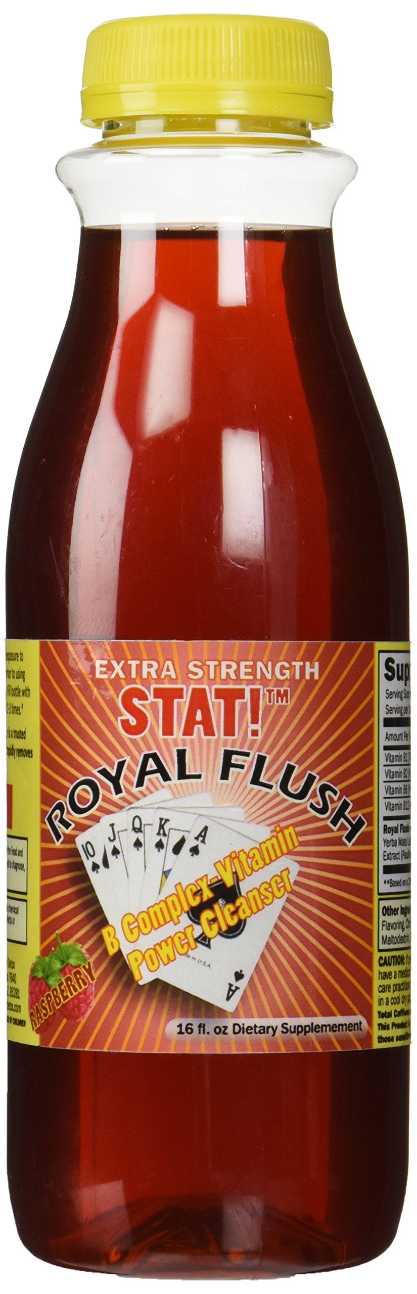 Front view of Sarken Royal Flush-Cut 16oz bottle