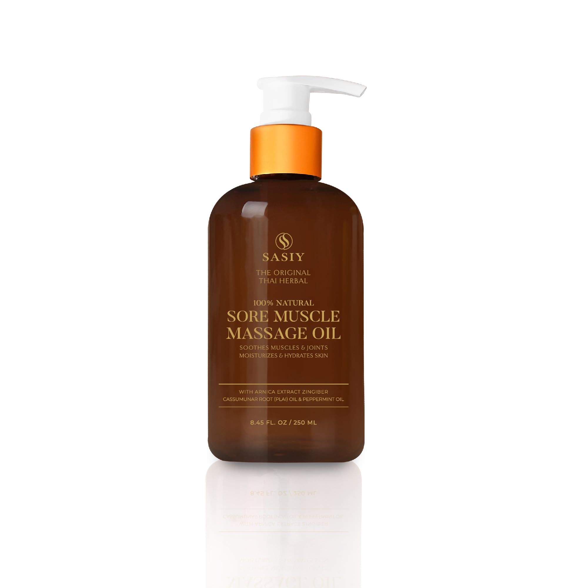SASIY Thai Herbal Massage Oil bottle with 8.45 oz / 250 ml 100% natural