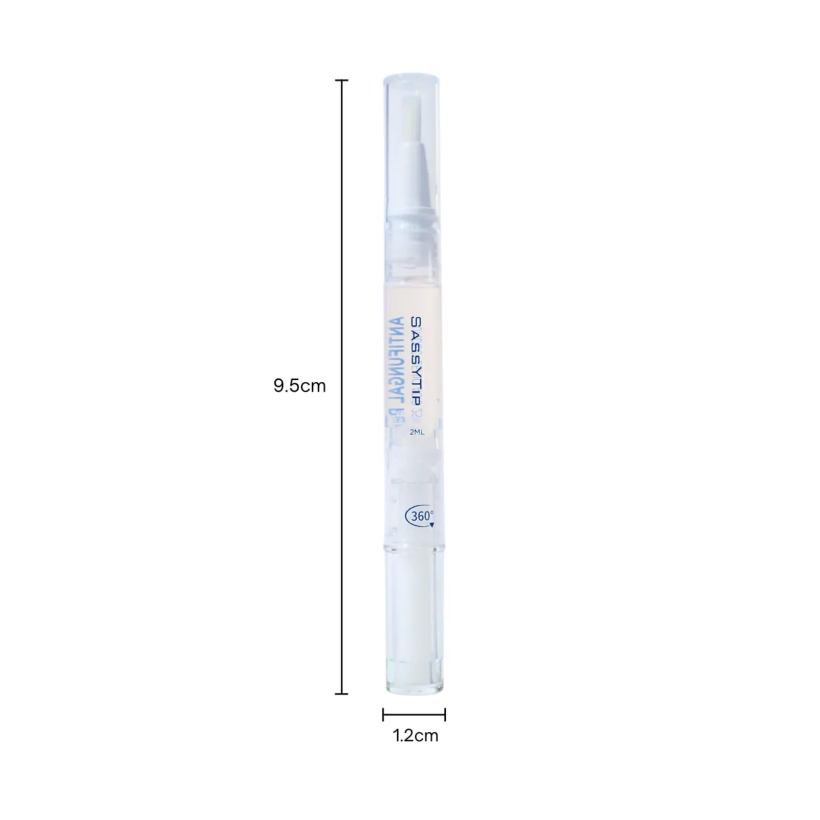 SASSYTIP Nail Pen packaging highlights simple, on-the-go application.