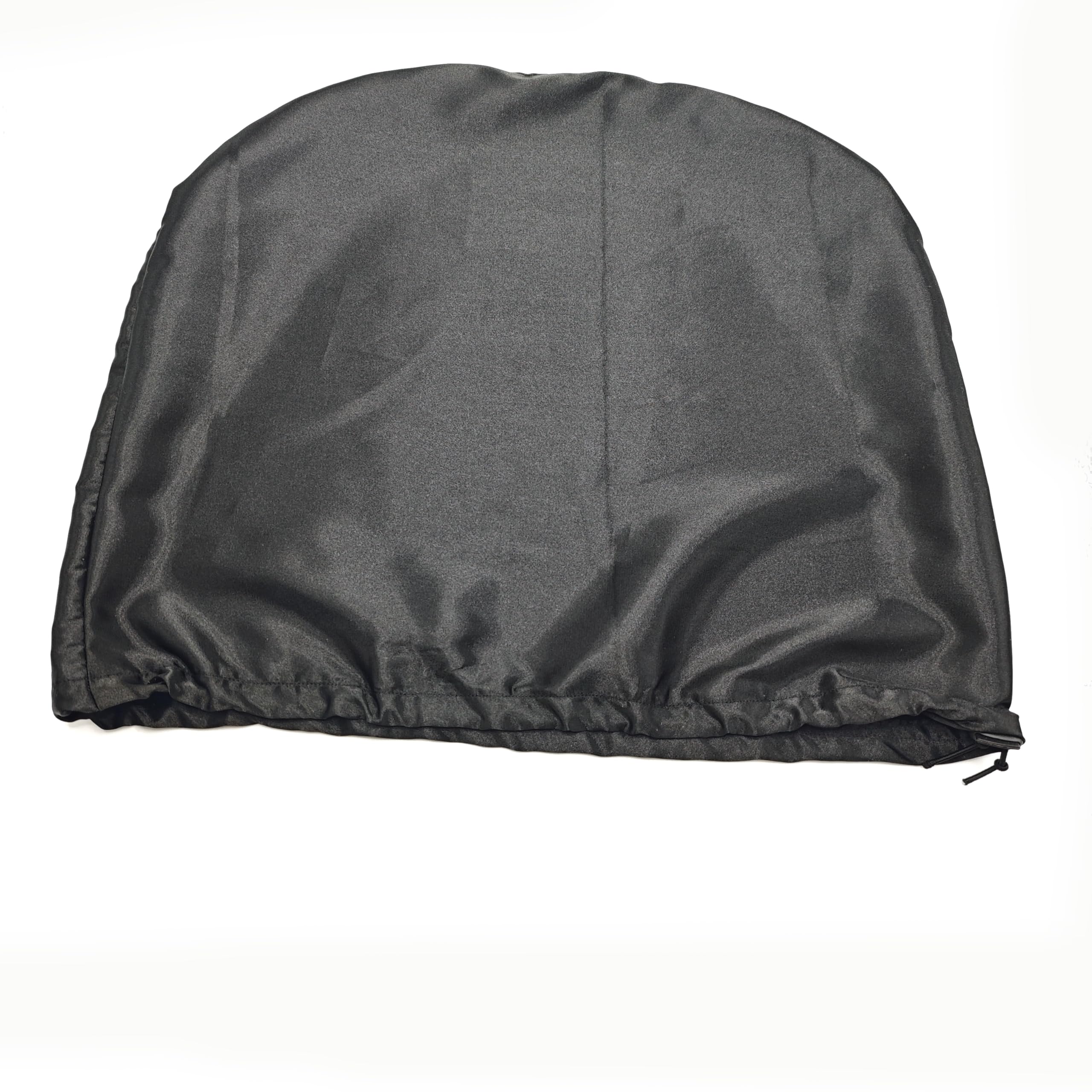Satin car headrest cover with adjustable strap for easy installation