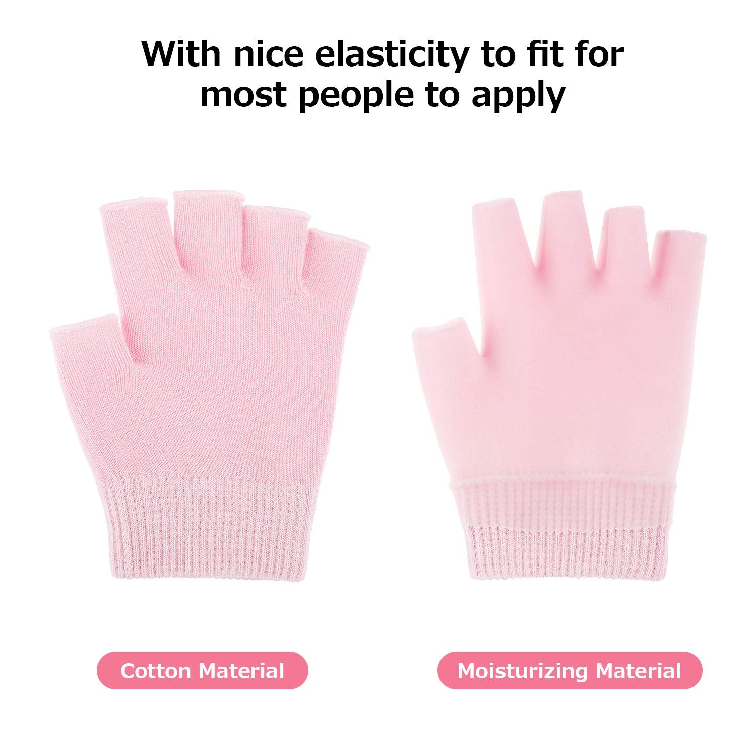 SATINIOR black fingerless moisturizing gloves for daily tasks while hydrating skin