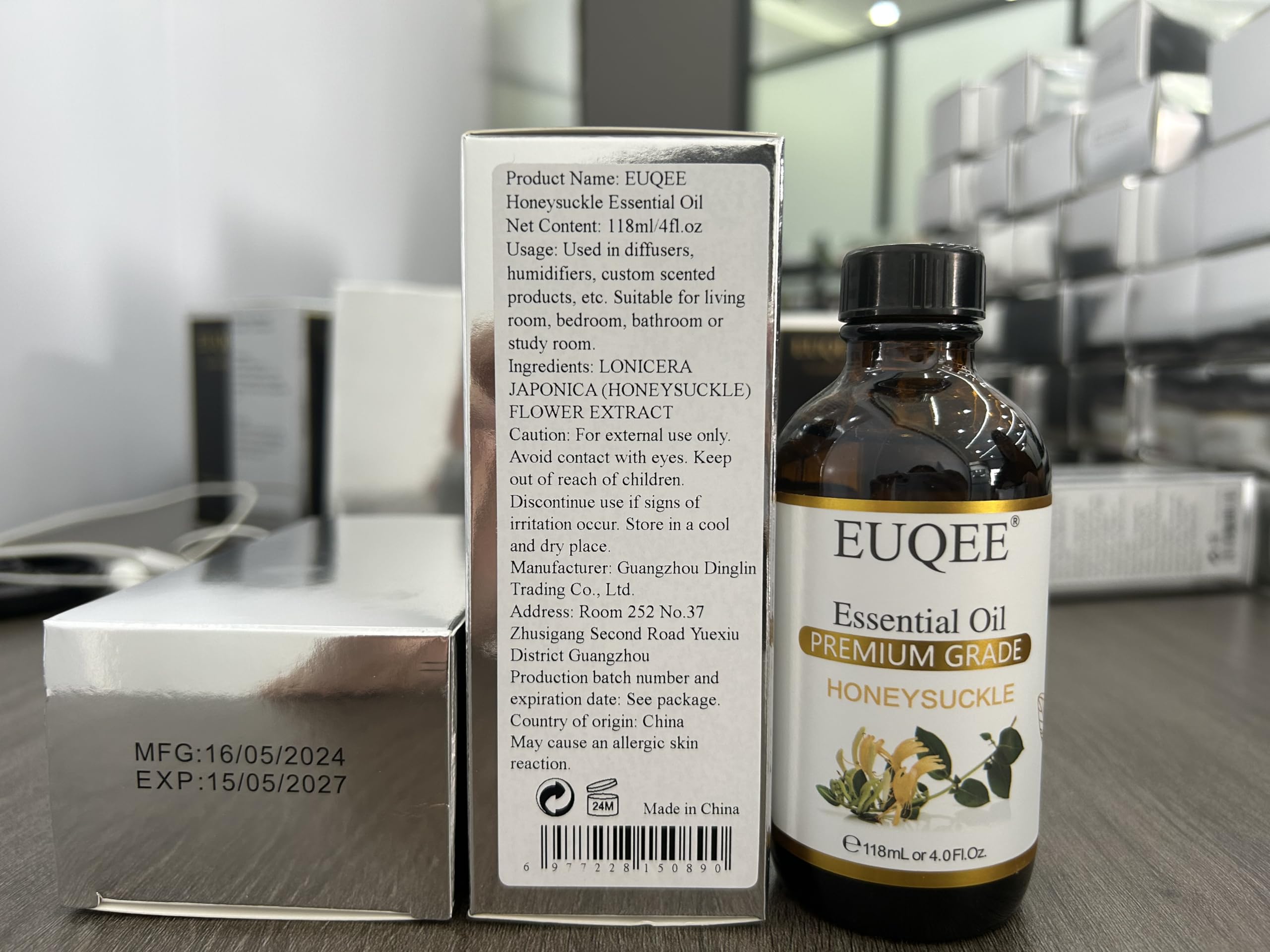 Satisfaction guarantee seal for EUQEE product