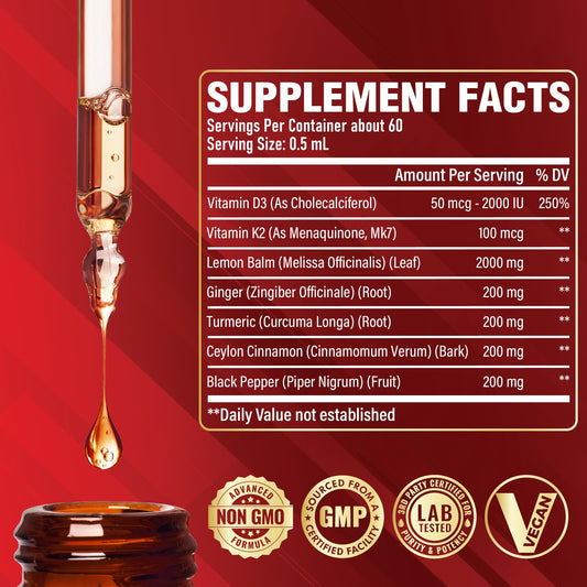 Close-up of the seven ingredients used in the tincture