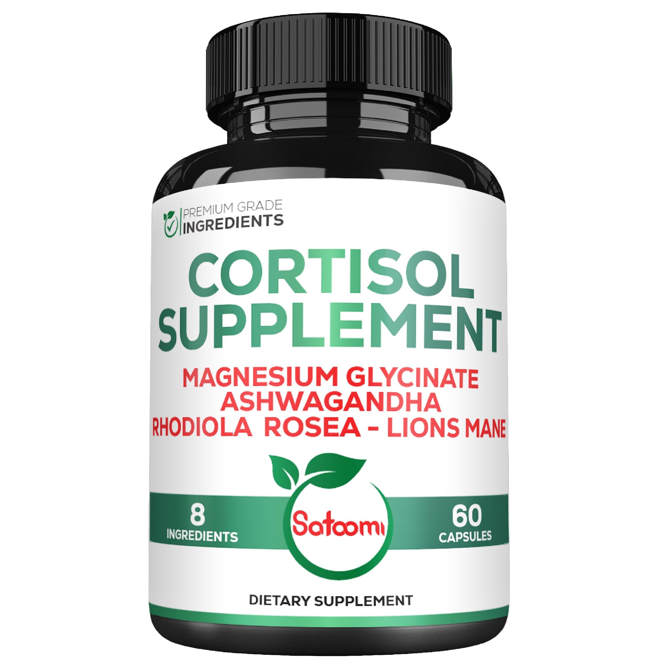 Satoomi 8in1 Cortisol Manager bottle and 60 capsules - image 1