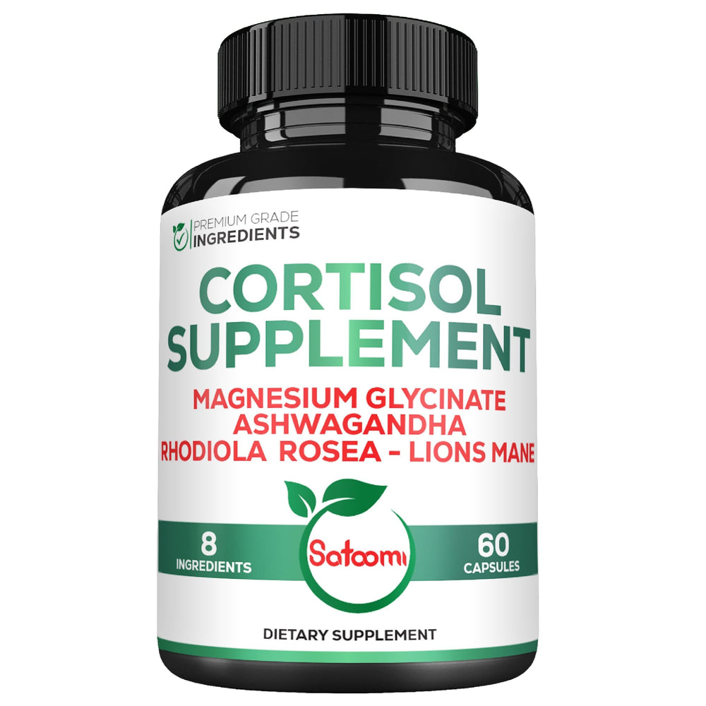 Satoomi 8in1 Cortisol Manager bottle and 60 capsules - image 1