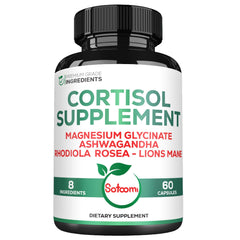 Satoomi 8in1 Cortisol Manager bottle and 60 capsules - image 1