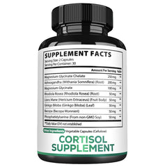 60-capsule bottle of Satoomi Cortisol Manager