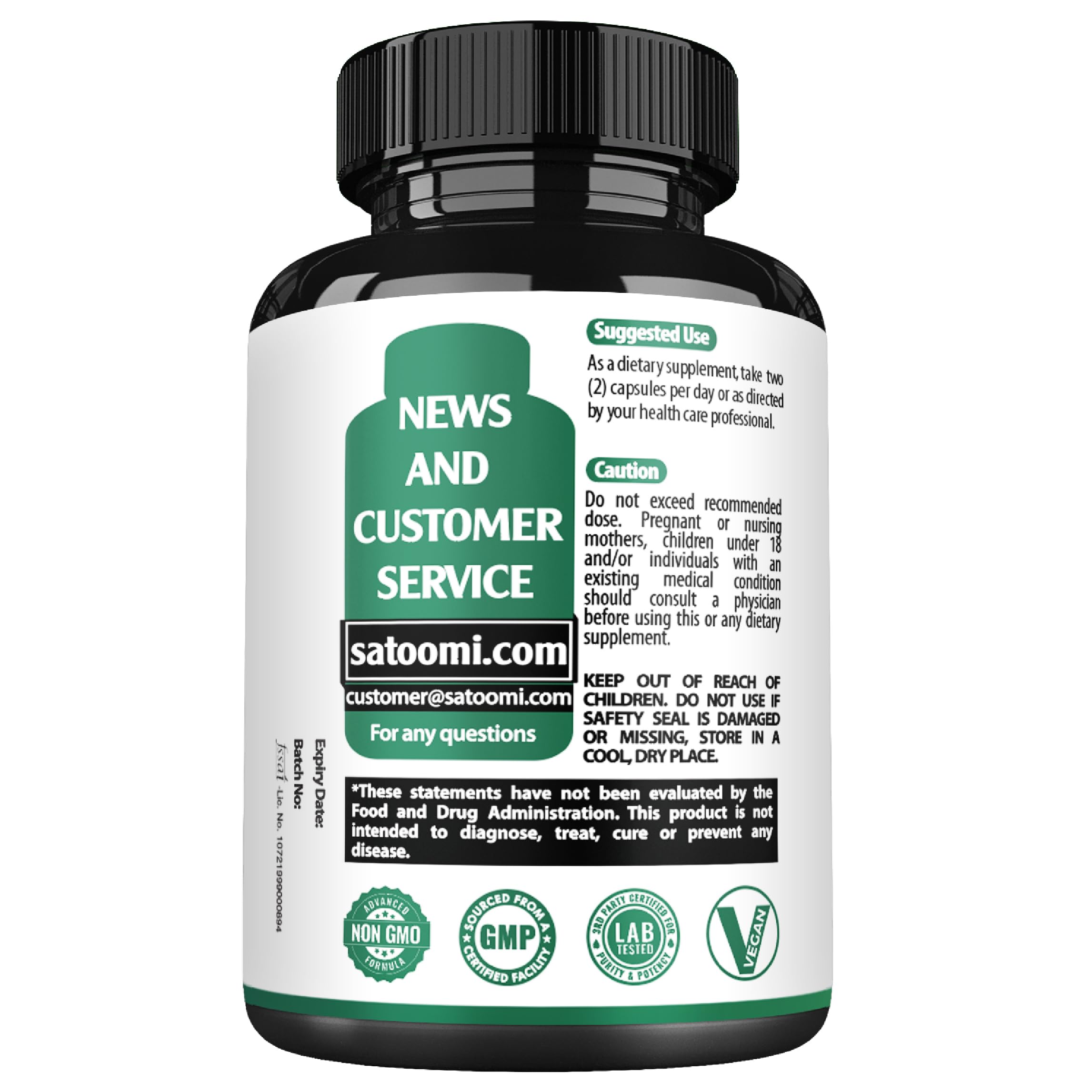 Non-GMO, vegan Cortisol Manager bottle