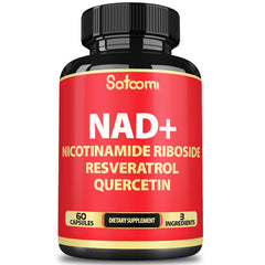 Front view of Satoomi NAD Supplement bottle