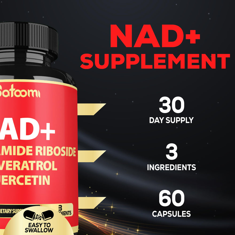 Close-up of NAD supplement capsules