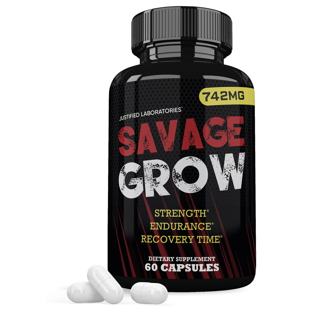 Savage Grow 742MG bottle front view