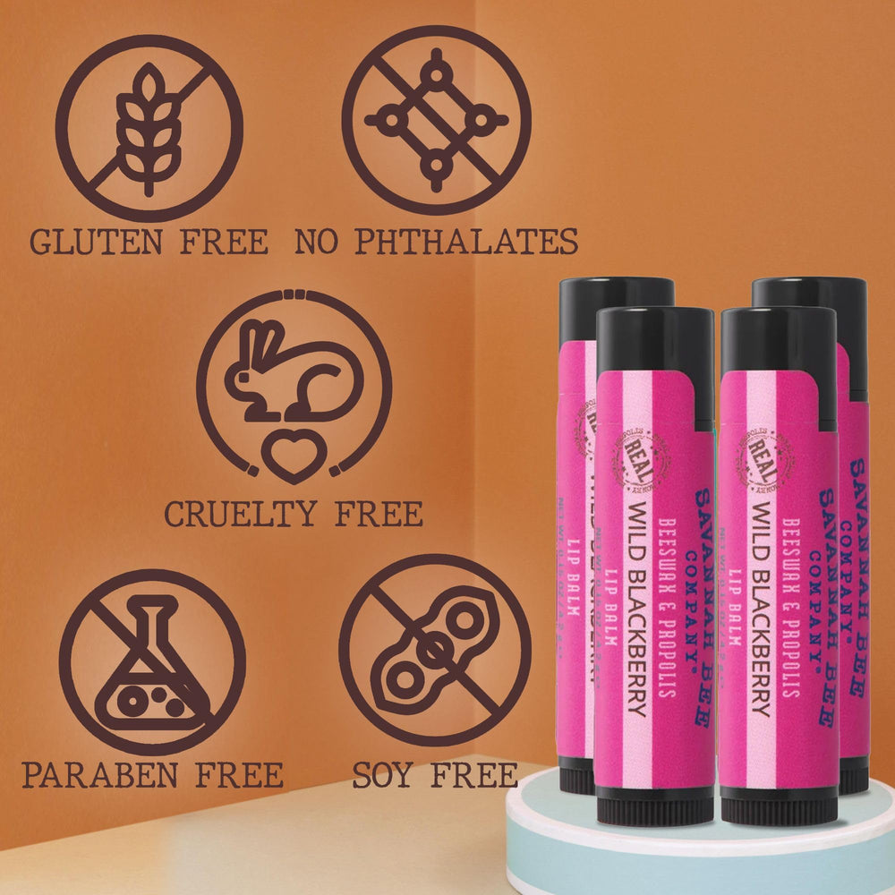 Savannah Bee lip balm effortlessly fits in a pocket for daily use.