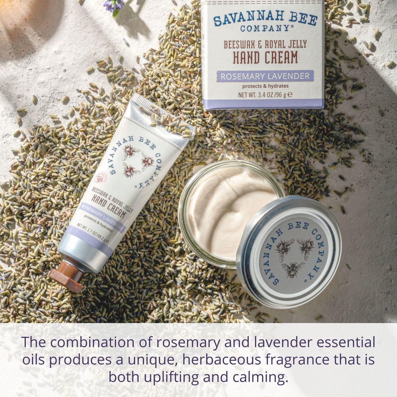 Royal jelly and propolis ingredients nourish hand care.