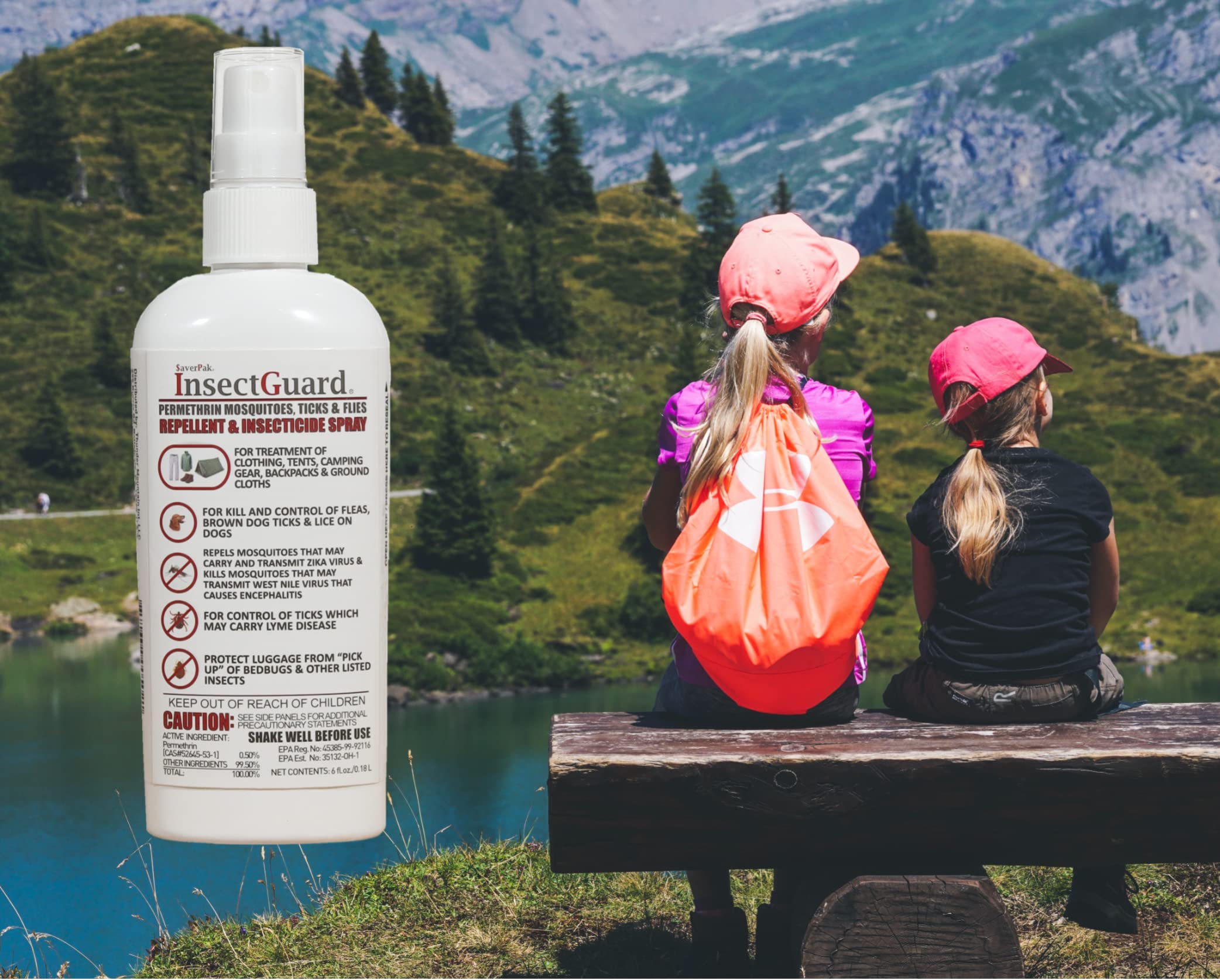 SaverPak InsectGuard camping gear netting treated for extended outdoor defense