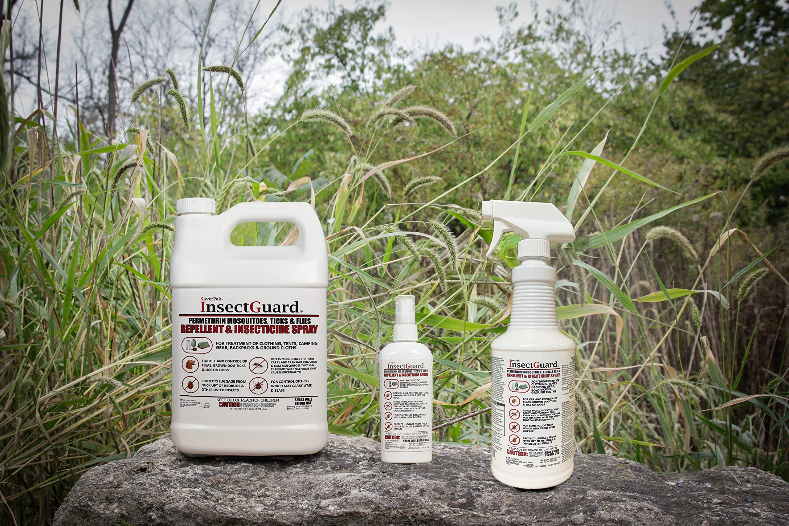 SaverPak InsectGuard indoor outdoor use on fabric and surfaces
