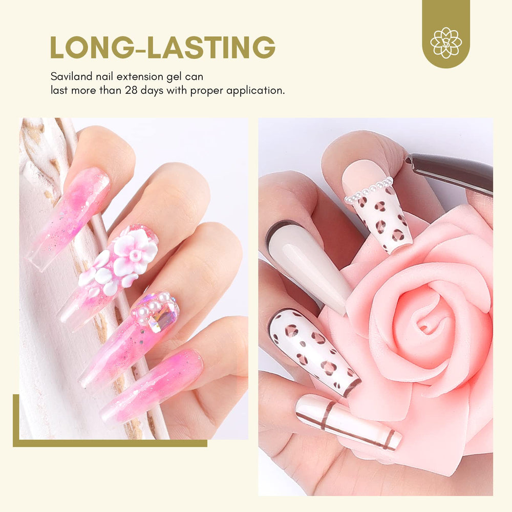 SAVILAND extension gel 30ml bottle for durable enhancements.