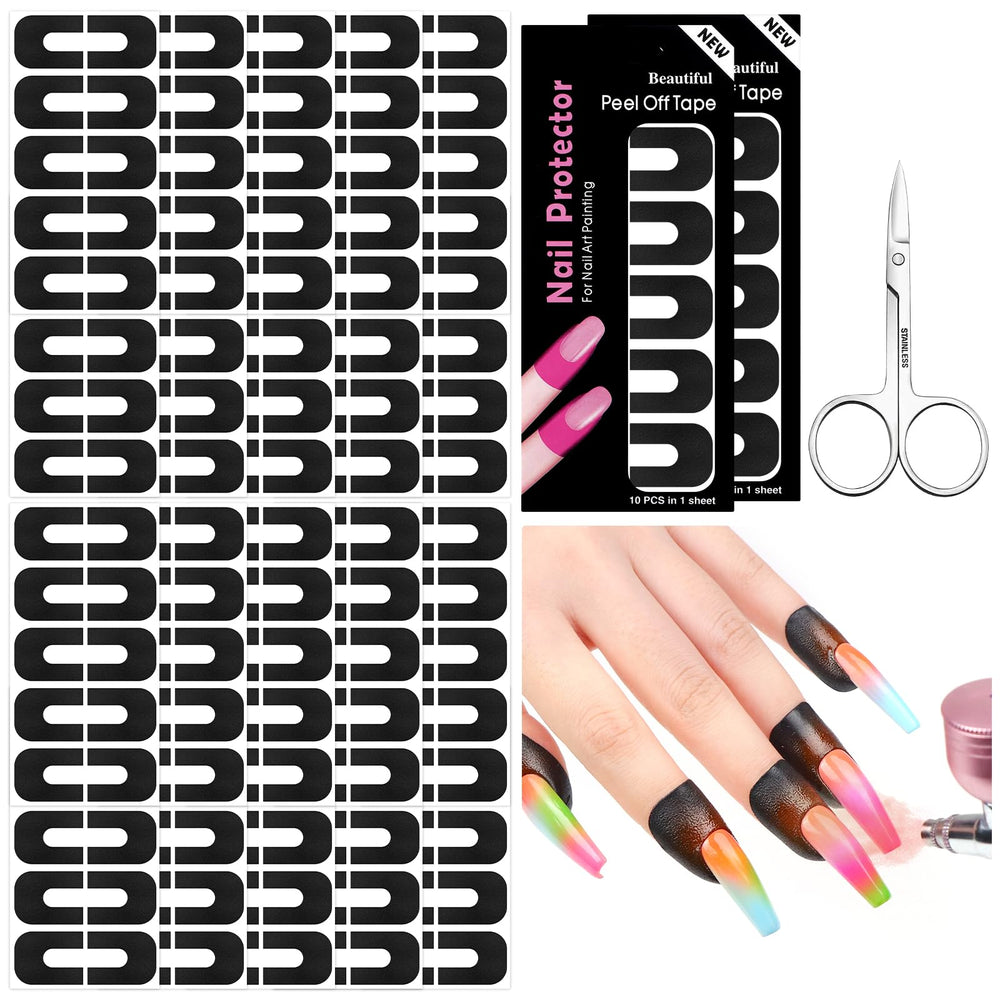 SAVILAND 100-piece package of nail polish protectors keeps manicure tidy during applications