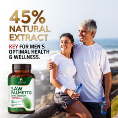 Prostate and urinary support concept with Saw Palmetto