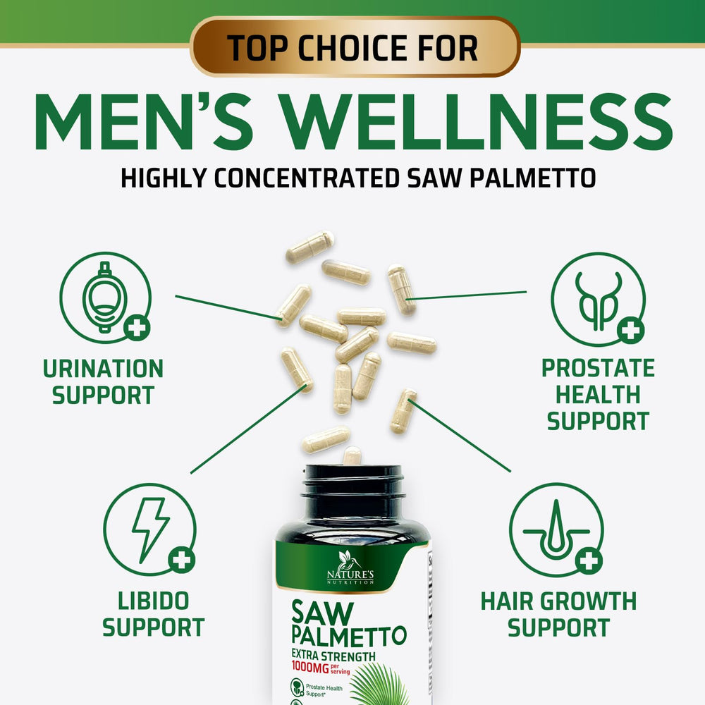 Nature's Nutrition Saw Palmetto branding