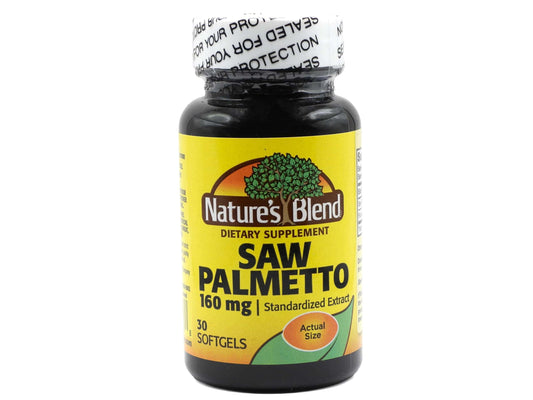 Saw Palmetto 160 mg 30 Softgels front view