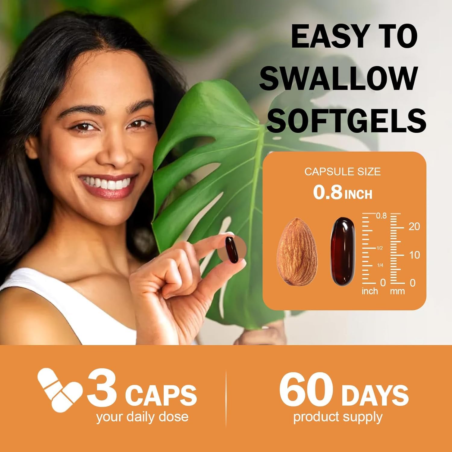 Saw palmetto extract in a 4:1 ratio capsule