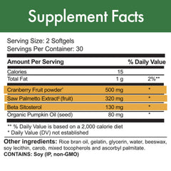 Saw Palmetto and Beta Sitosterol ingredients visual