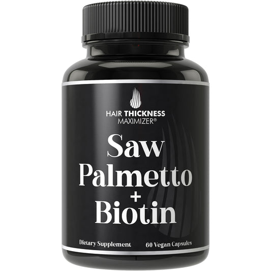 Saw Palmetto and Biotin 2-in-1 caplets for hair growth