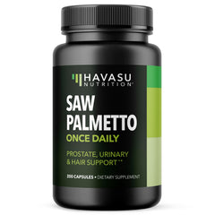 Bottle of Saw Palmetto Prostate Health Supplement 500mg, 200-count