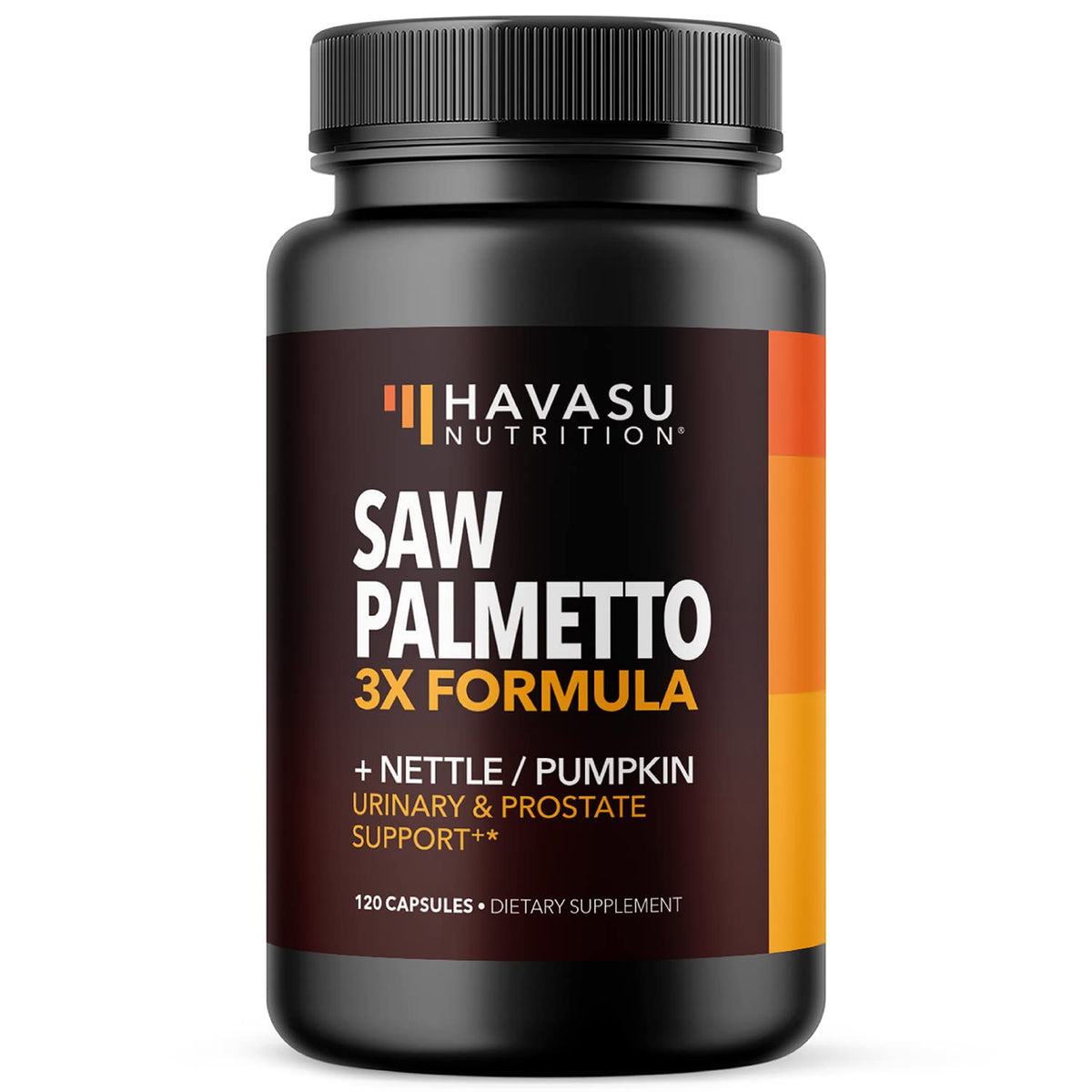 Front view of Saw Palmetto Advanced 3X Formula bottle
