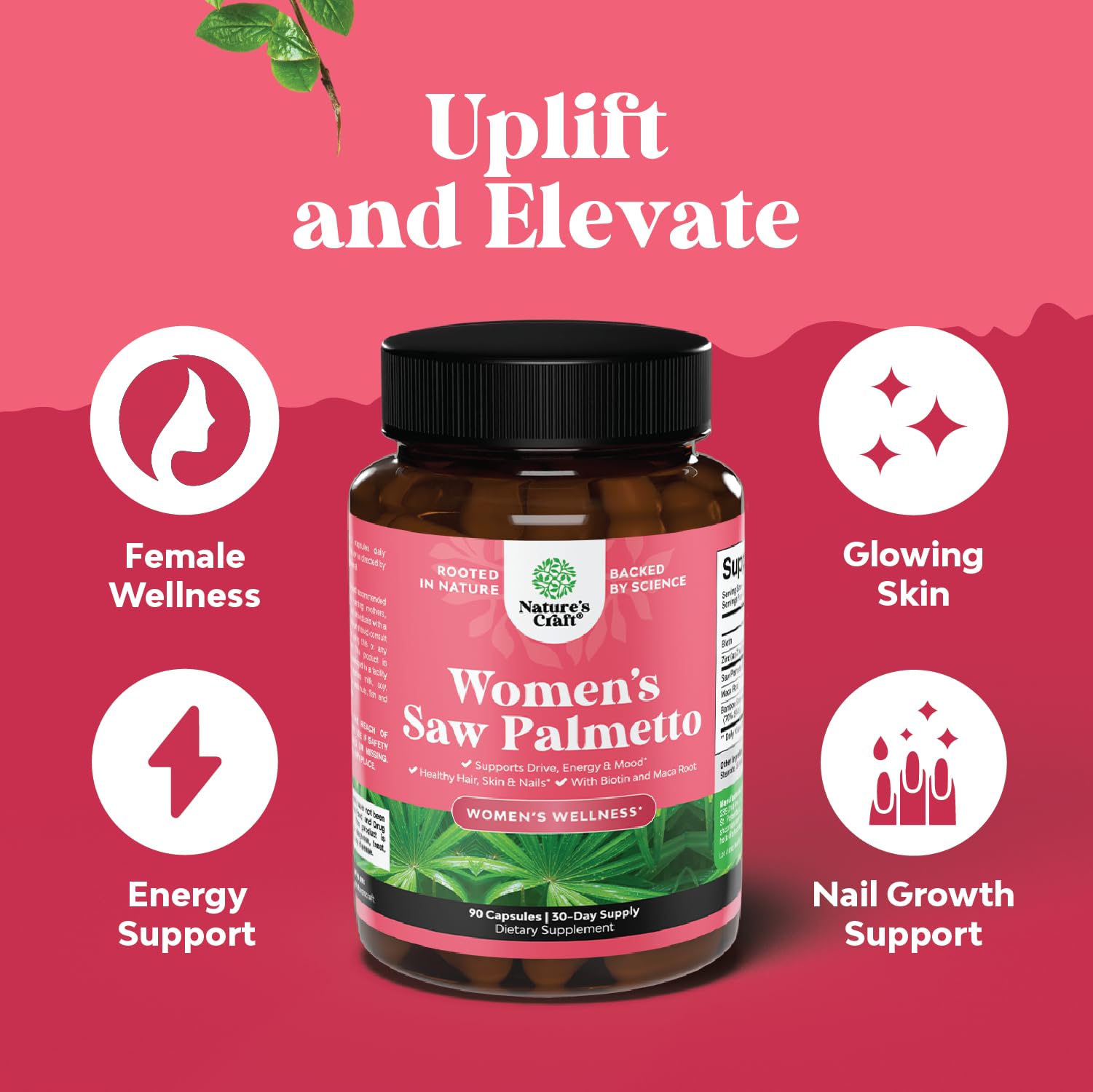 Saw Palmetto capsules with Maca Root and Biotin