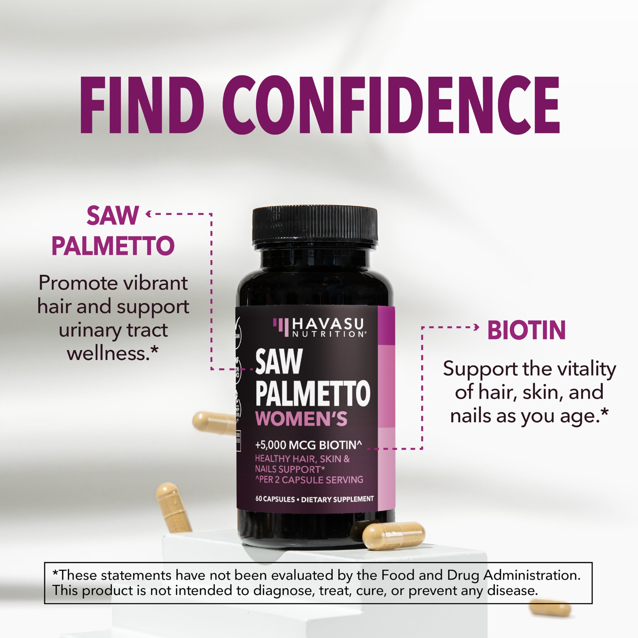Supplement capsule close-up showing ingredients