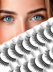 Sawkit Classic fake eyelashes pack close-up showing premium mink fibers for natural volume.